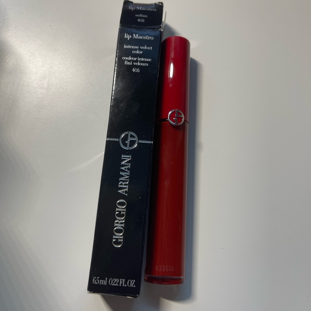 Armani lip maestro liquid lip in the shade Sultan 405